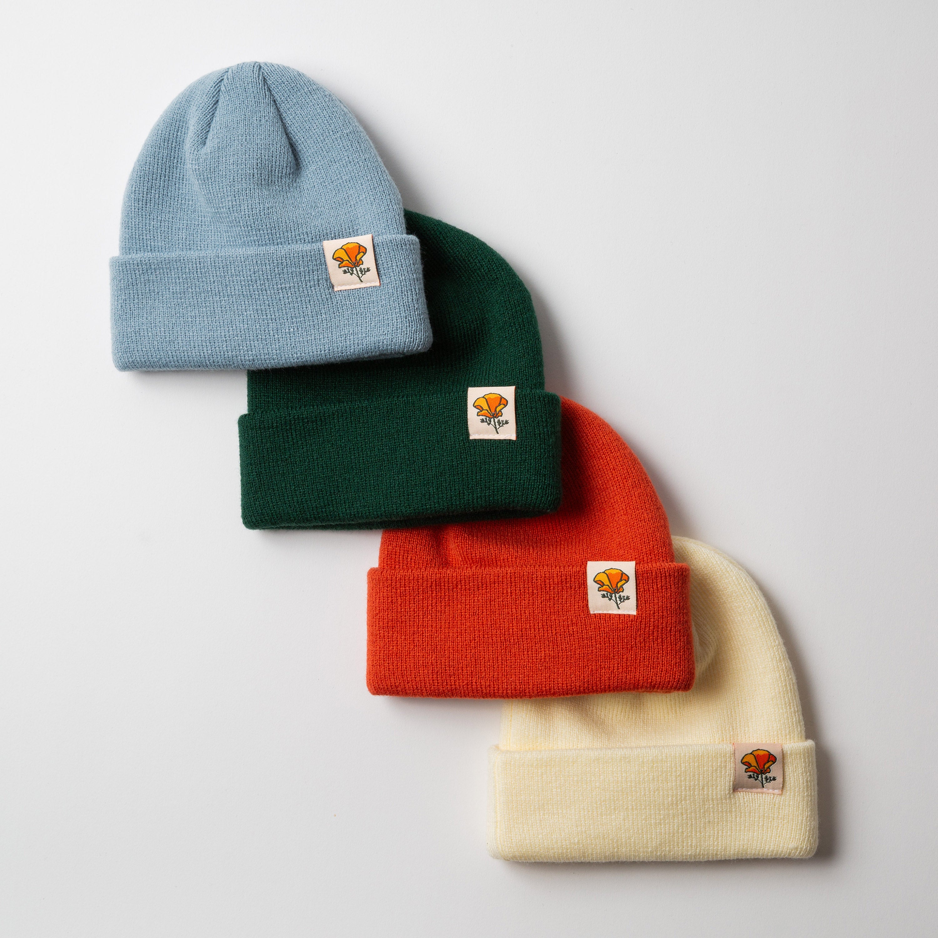 California Poppy Baby Toddler Beanie - California Collection - Poppy Flower