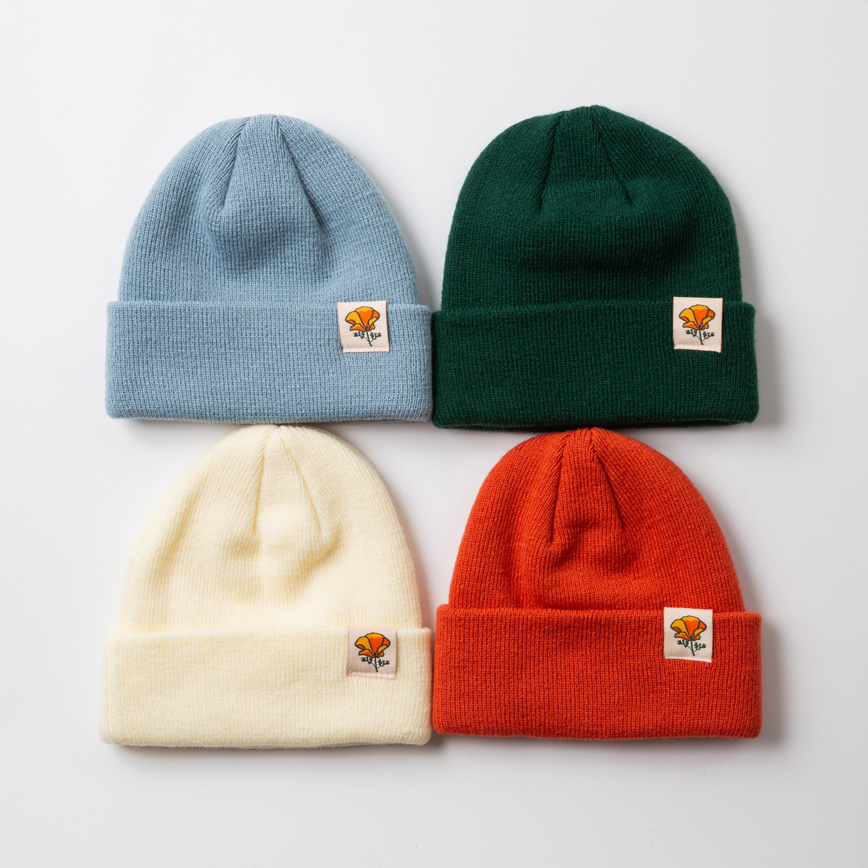 California Poppy Baby Toddler Beanie - California Collection - Poppy Flower