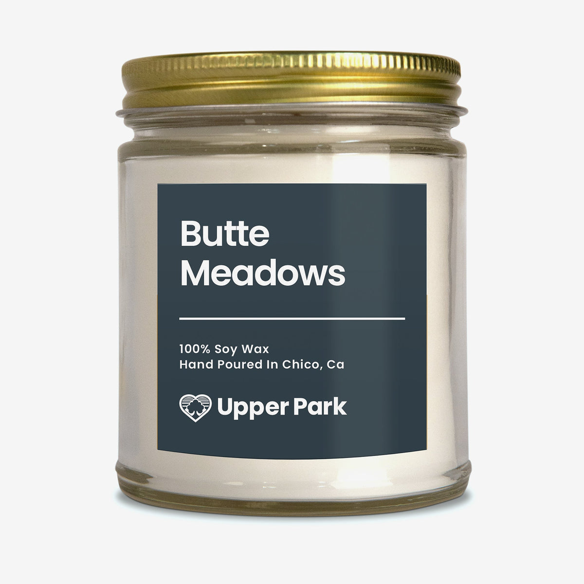 Butte Meadows Candle on white background
