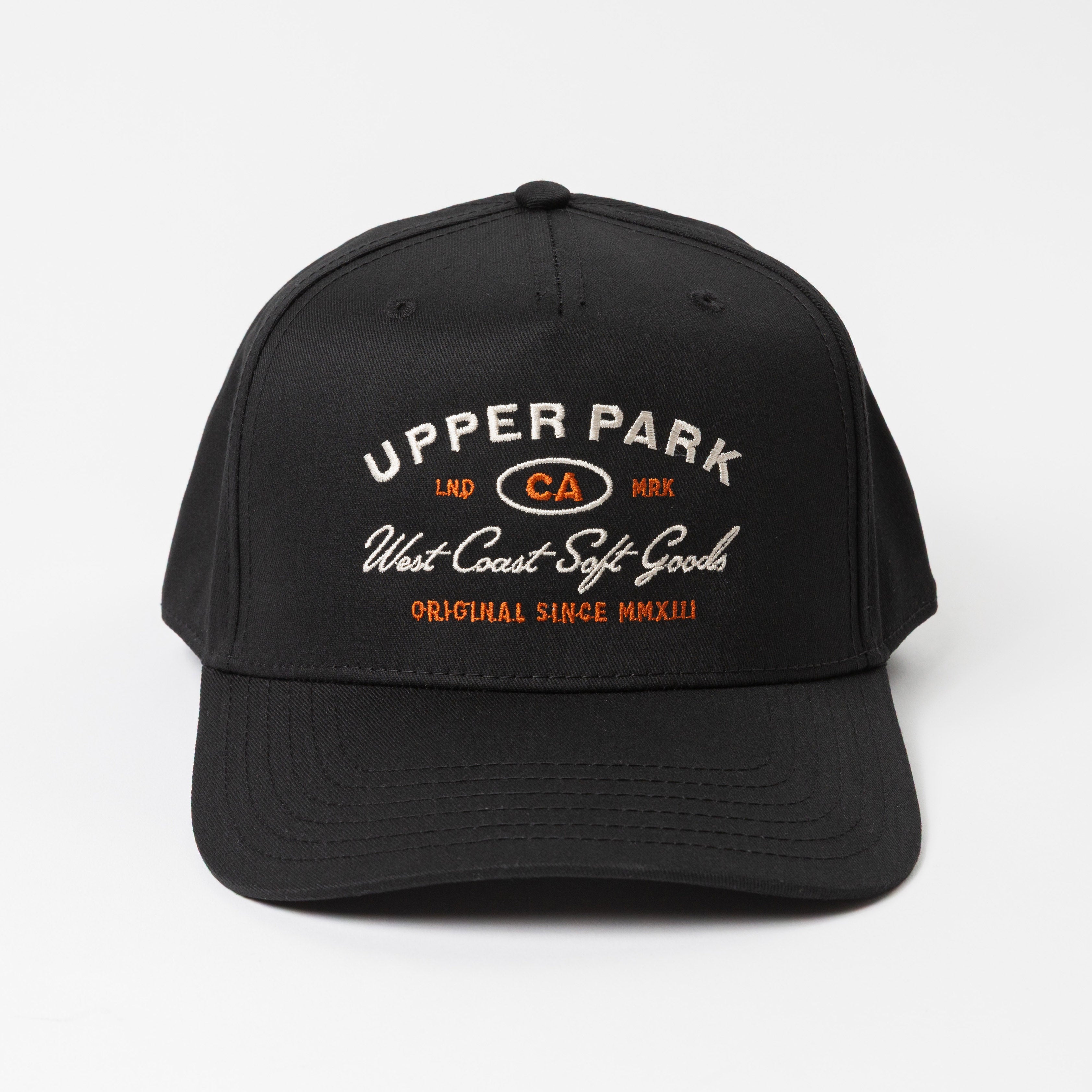 Diego Hat Maroon - Upper Park Clothing - West Coast Soft Goods - California Hat Black