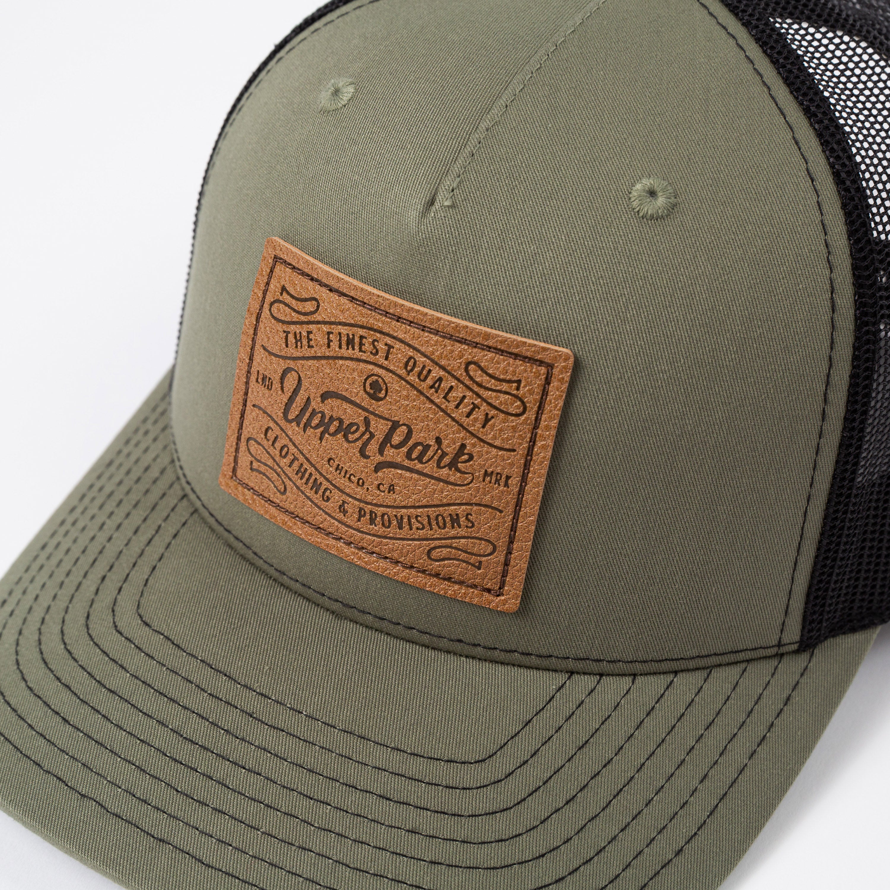 Leather Pro Label Trucker Hat - Upper Park Clothing