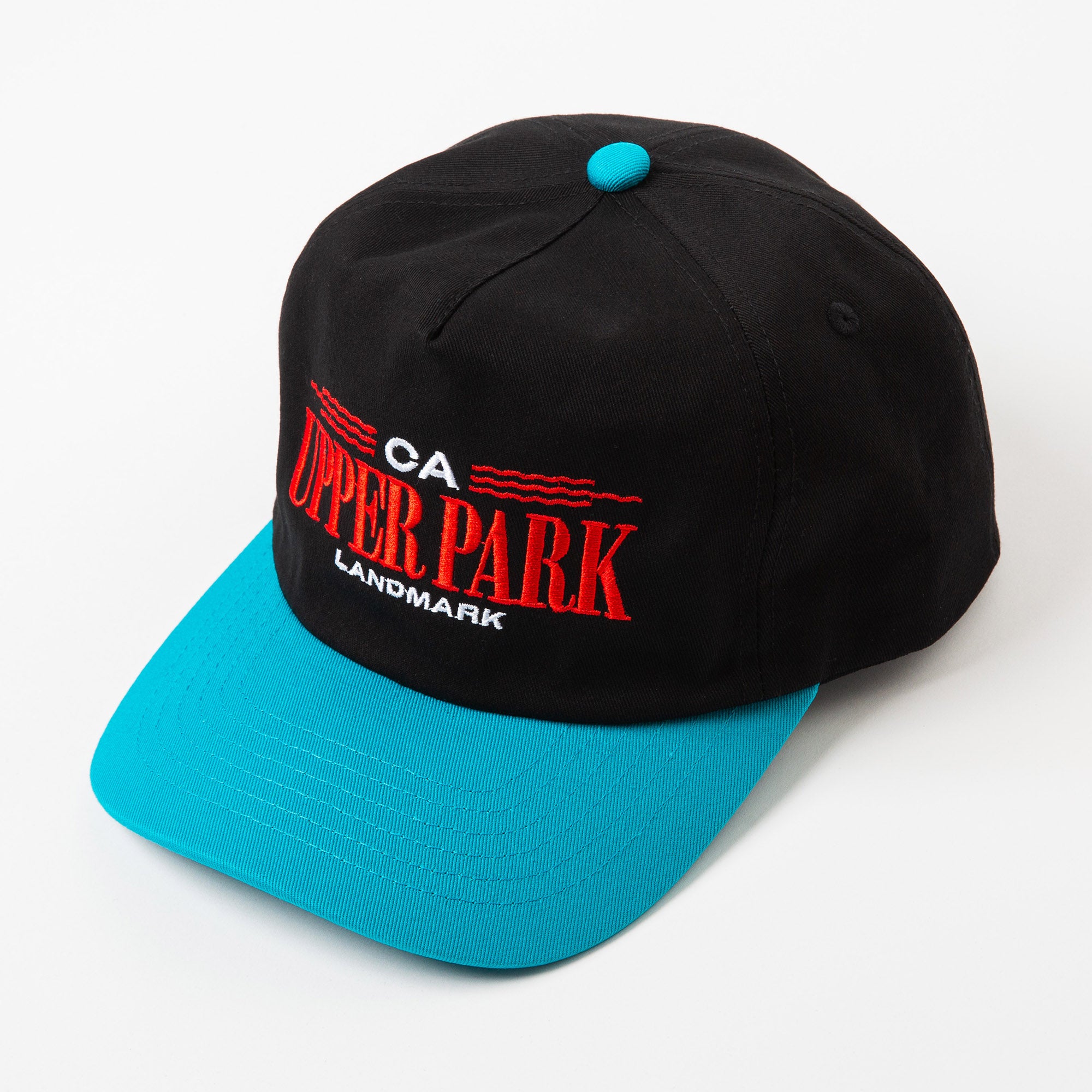 Memphis Upper Park Vintage Style Hat Two Tone Blue and Teal - California Landmark Clothing