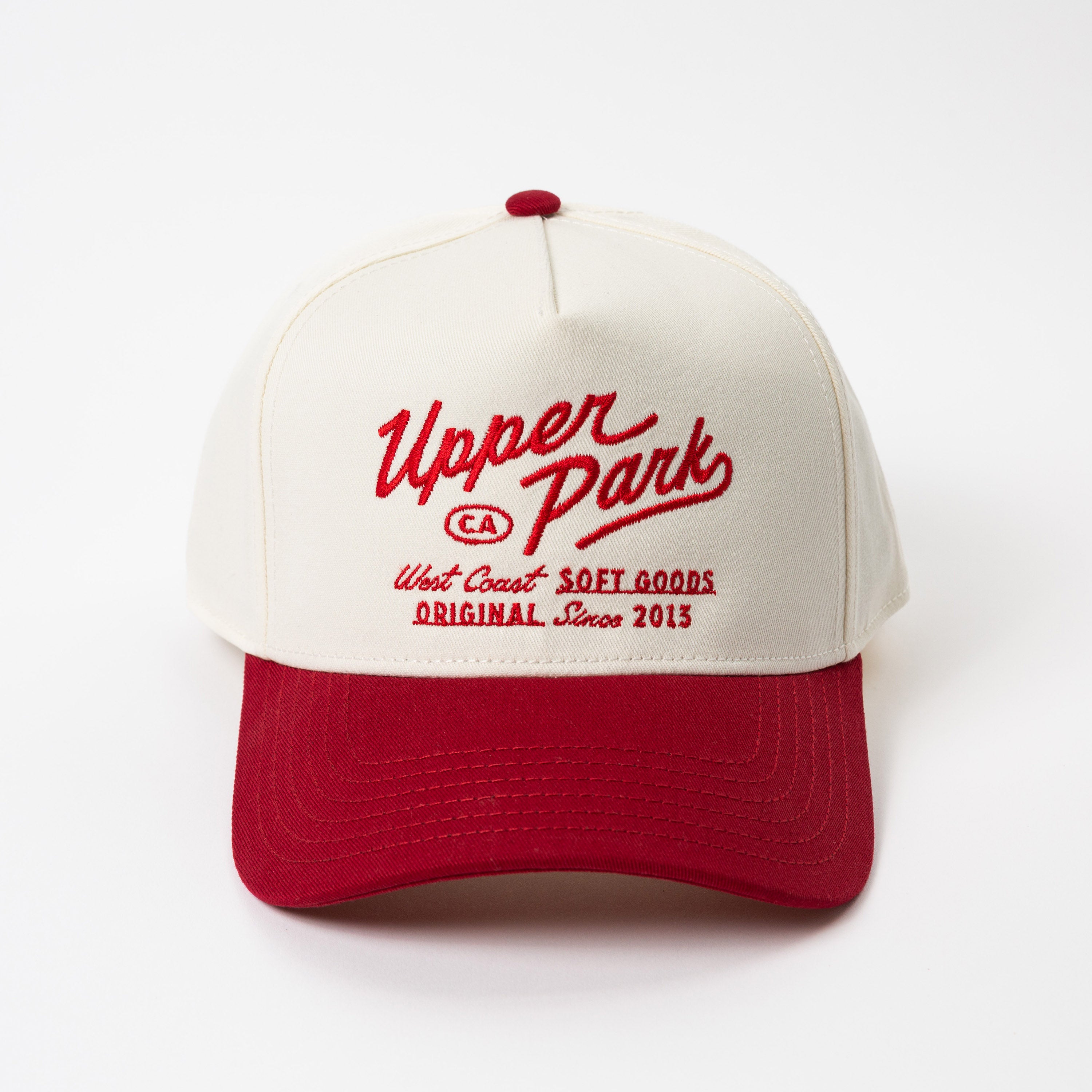 Menlo Frame Cap Two Tone Vintage Style Hat - Upper Park - High Profile