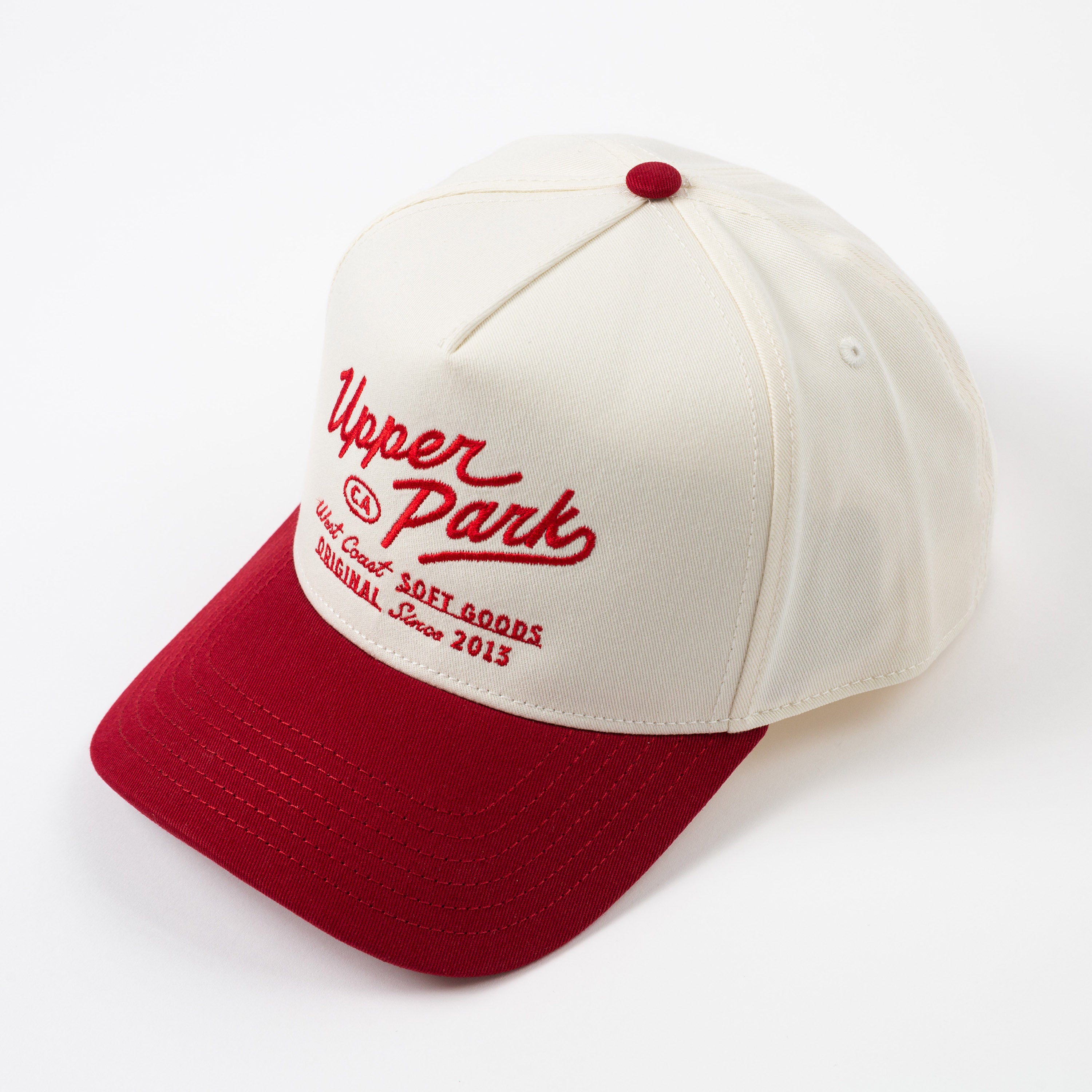 Menlo Frame Cap Two Tone Vintage Style Hat - Upper Park - High Profile