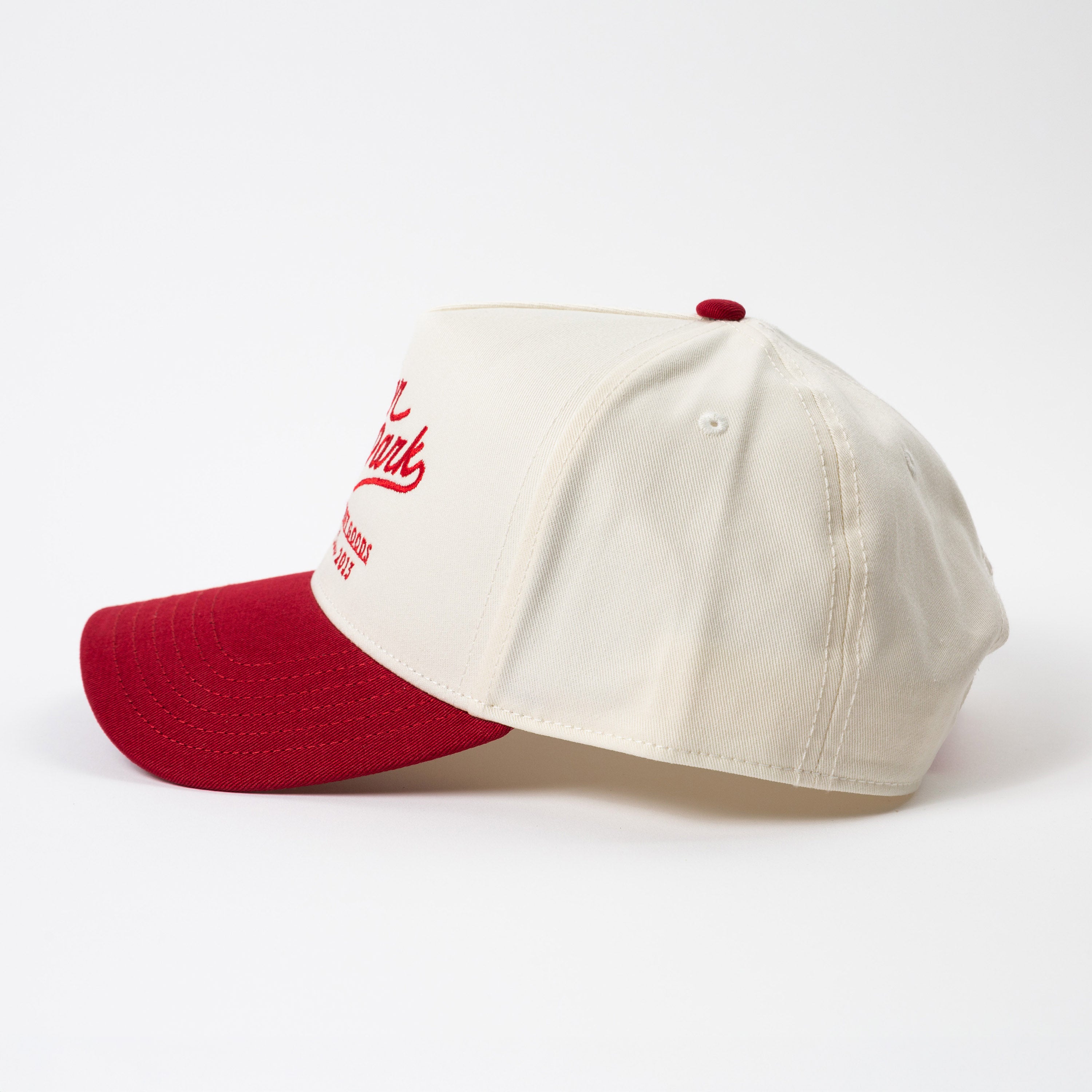 Menlo Frame Cap Two Tone Vintage Style Hat - Upper Park - High Profile