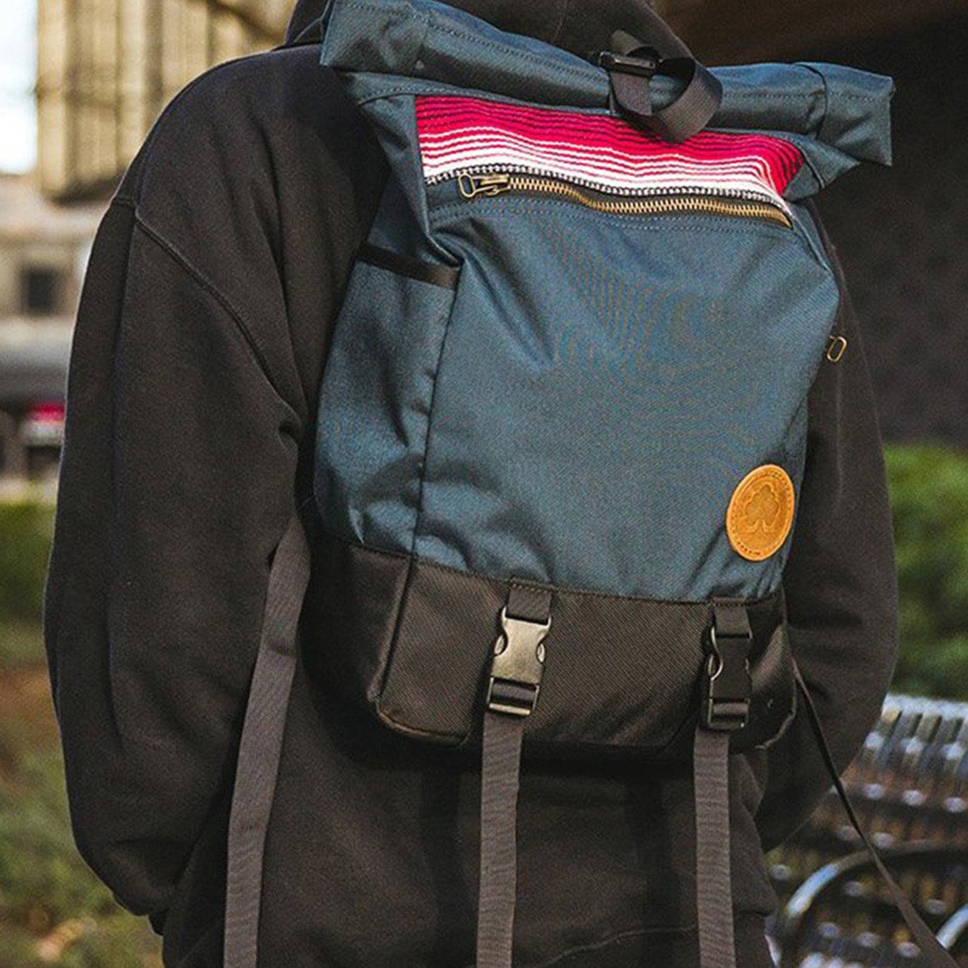 Sycamore Roll Top Backpack - Indigo lifestyle