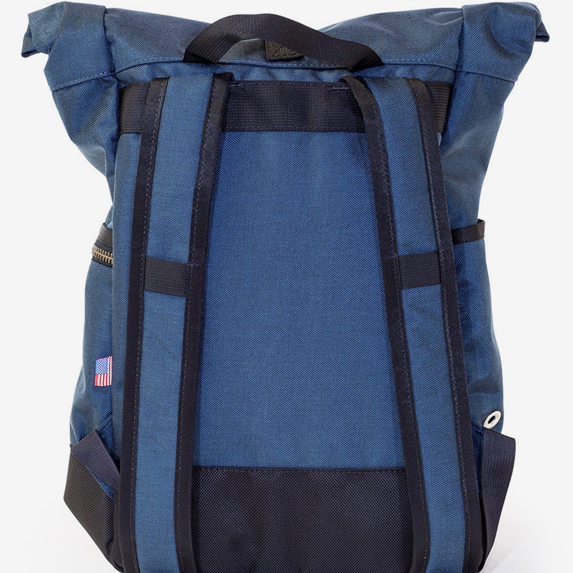 Sycamore Roll Top Backpack - Indigo detail