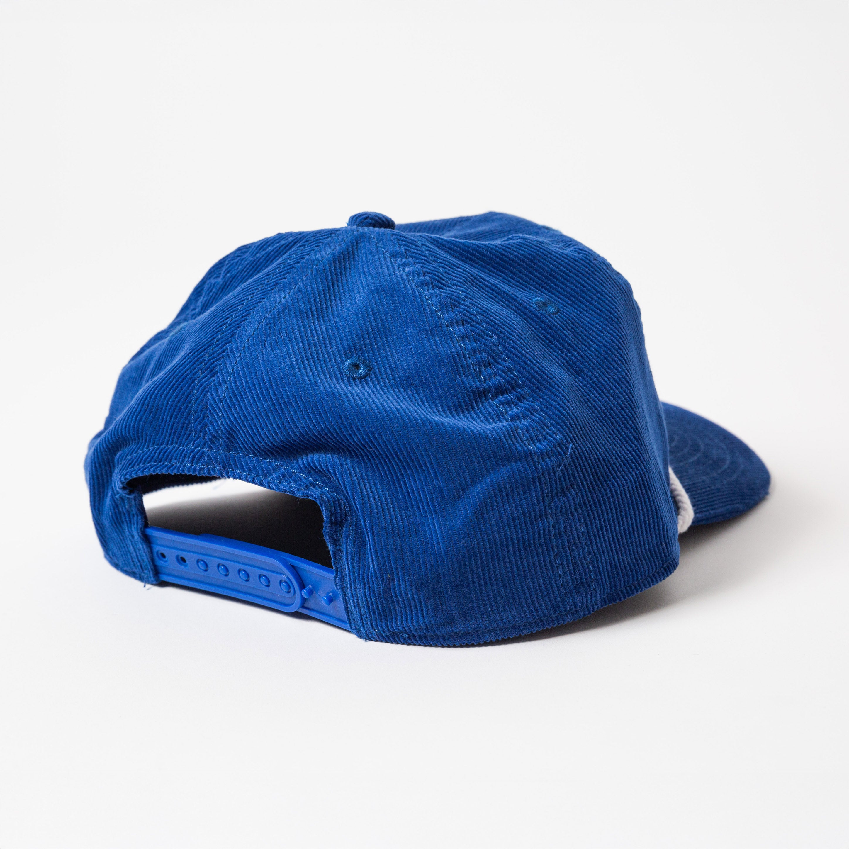 Blue cap on a white background - Values Corduroy Rope Hat