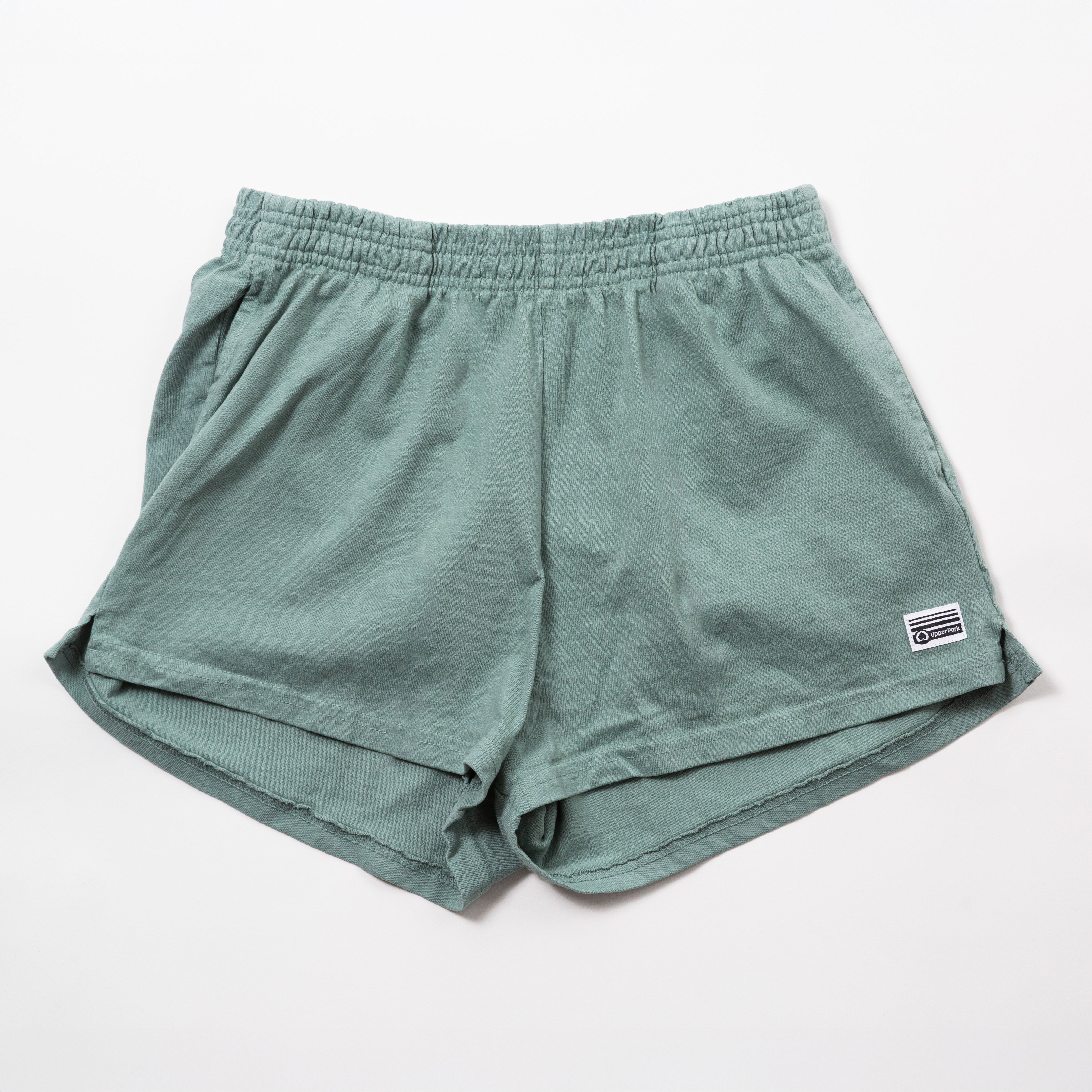 Women's Garment Dyed Heavy Jersey Shorts - 100% Cotton - Cotton Gym Shorts