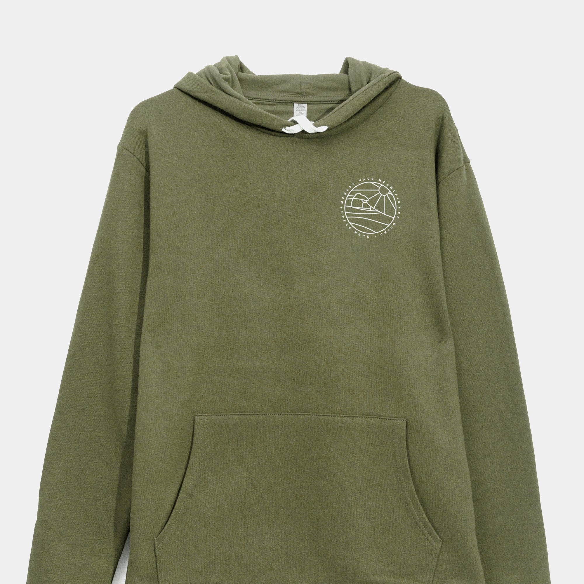 Monkey Face Mountain Sweatshirt - Upper Park Clothing - Chico, California - Monkey Face Rock - Bidwell Park