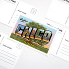 Greetings From Chico Vintage Style Postcard