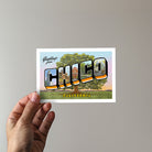 Greetings From Chico Vintage Style Postcard