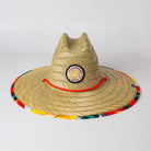 California Poppy Love Stained Glass Pattern Straw Hat from Upper Park Clothing in Chico, Ca
