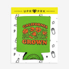 Lime California Grown Koolie Can Cooler in package - Upper Park Clothing - Chico, Ca