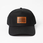 Leather Horizon Patch Frame Cap - Upper Park Clothing - Hat Collection