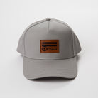 Leather Horizon Patch Frame Cap - Upper Park Clothing - Hat Collection