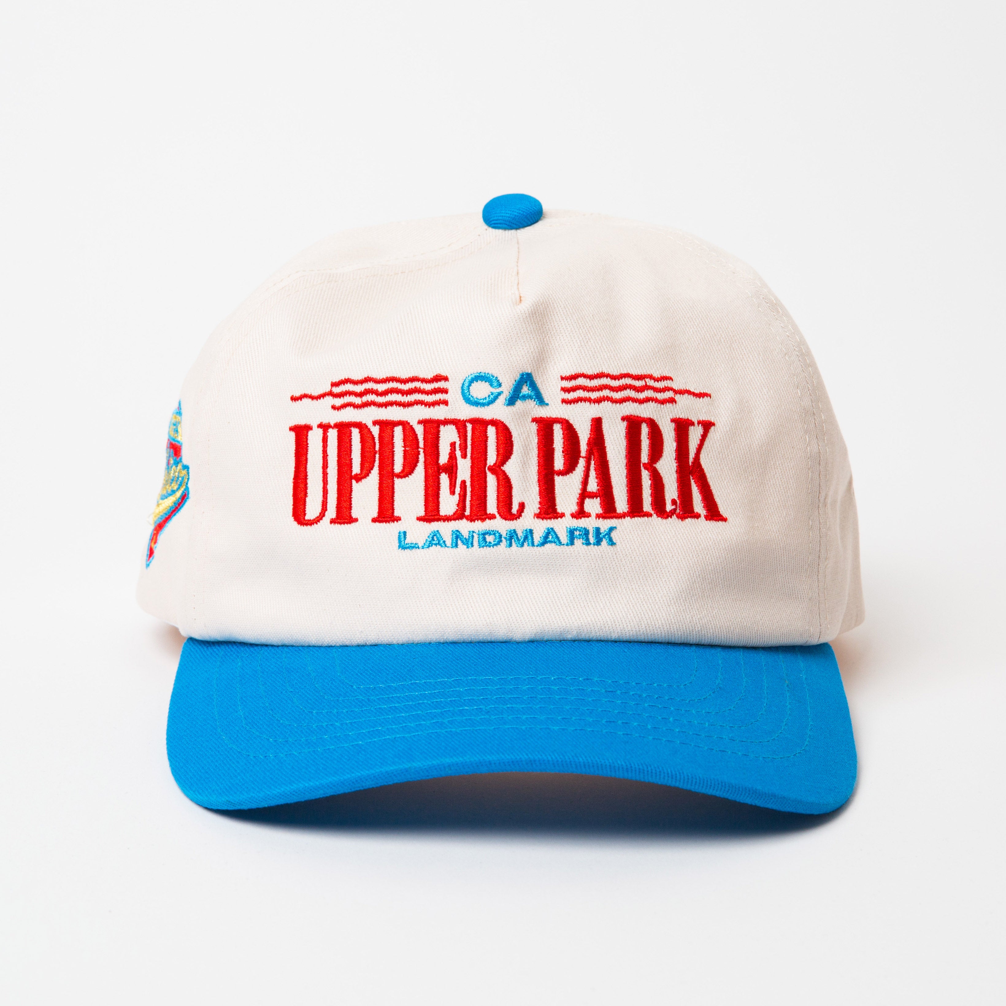Memphis Upper Park Vintage Style Hat Two Tone Blue and Natural - California Landmark Clothing