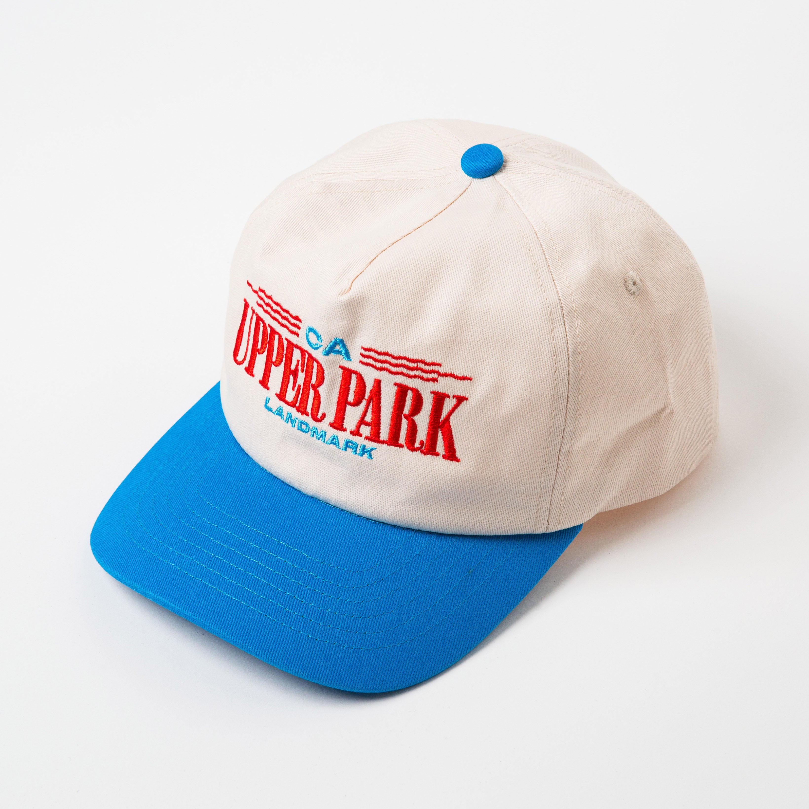 Memphis Upper Park Vintage Style Hat Two Tone Blue and Natural - California Landmark Clothing