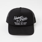 Menlo Embroidered Trucker Hat - High Profile - Upper Park