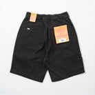 Men's Shorts Heavy Duck Canvas - Upper Park Clothing - Black shorts with tags on a white background