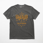 Gray t-shirt with 'Chico California' text and graphics on a white background