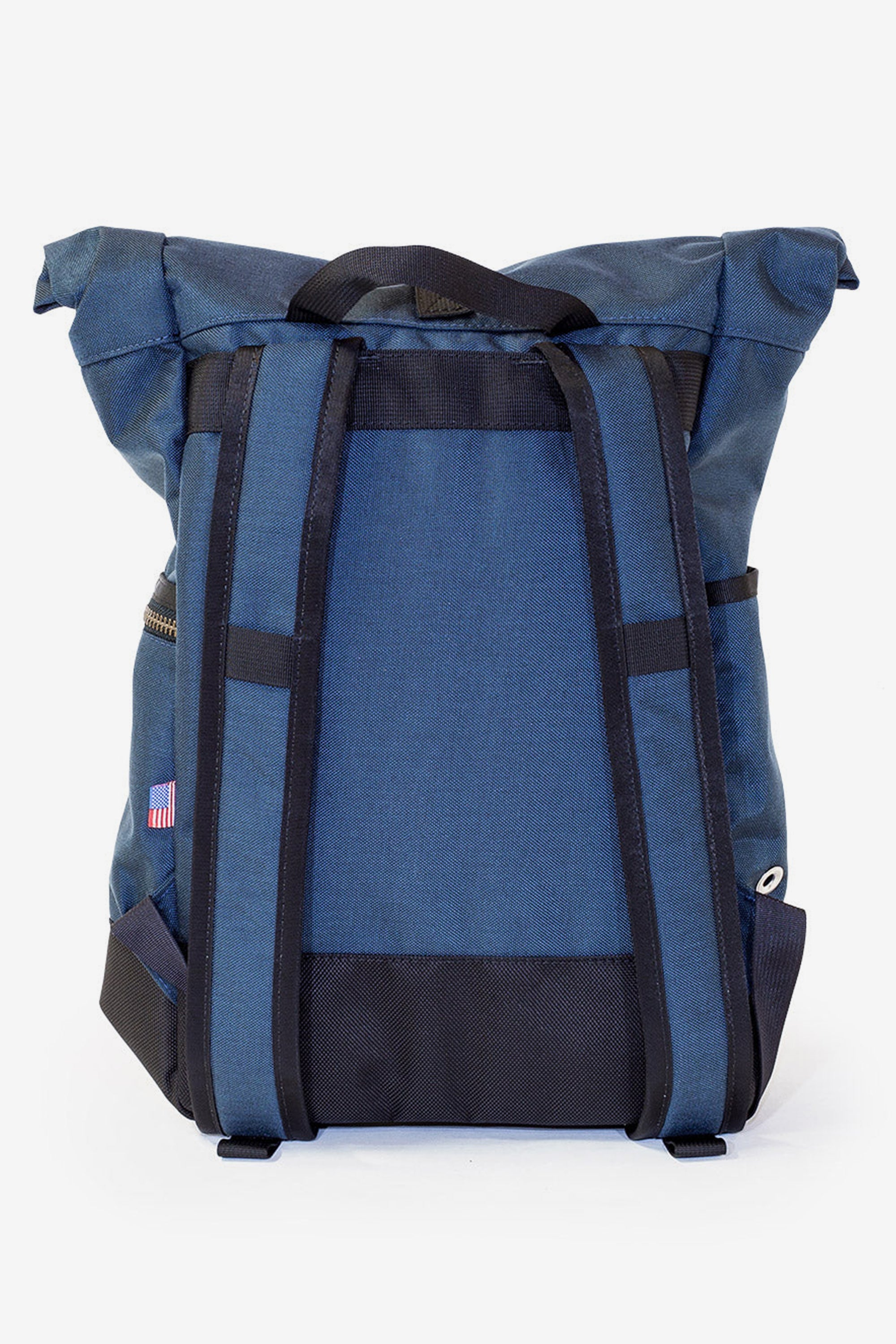 Sycamore Roll Top Backpack - Indigo detail