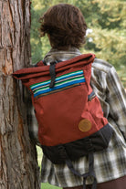 Sycamore Roll Top Backpack - Brick lifestyle