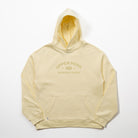 Light yellow hoodie with 'Upper Park Sporting Goods' text on a white background- Upper Park Athletics Hoodie Set