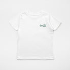 Pink t-shirt with 'Upper Park' text on a white background
