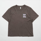 Upper Park Discovery Graphic Women's Tee - Grey t-shirt with a logo on the chest against a white background