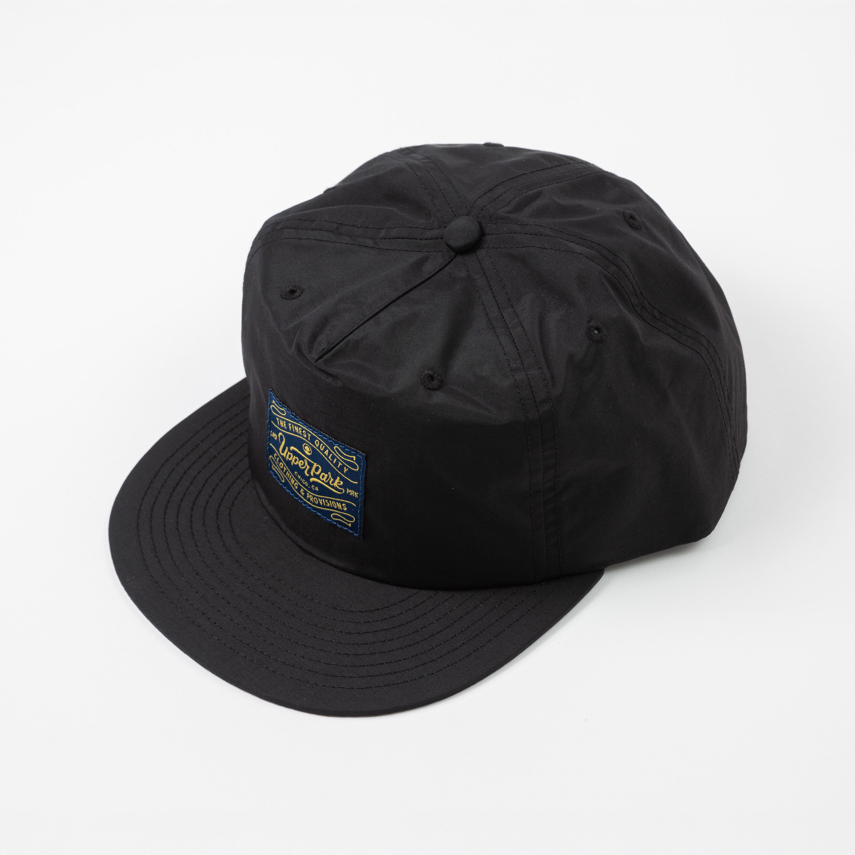 Upper Park Pro Label Surf Cap Hat - Low Profile - Water Resistant - Black