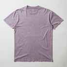 Upper Park Simple Stone Wash Tee - Basic men's shirt - mineral wash orchid Purple t-shirt on a light gray background
