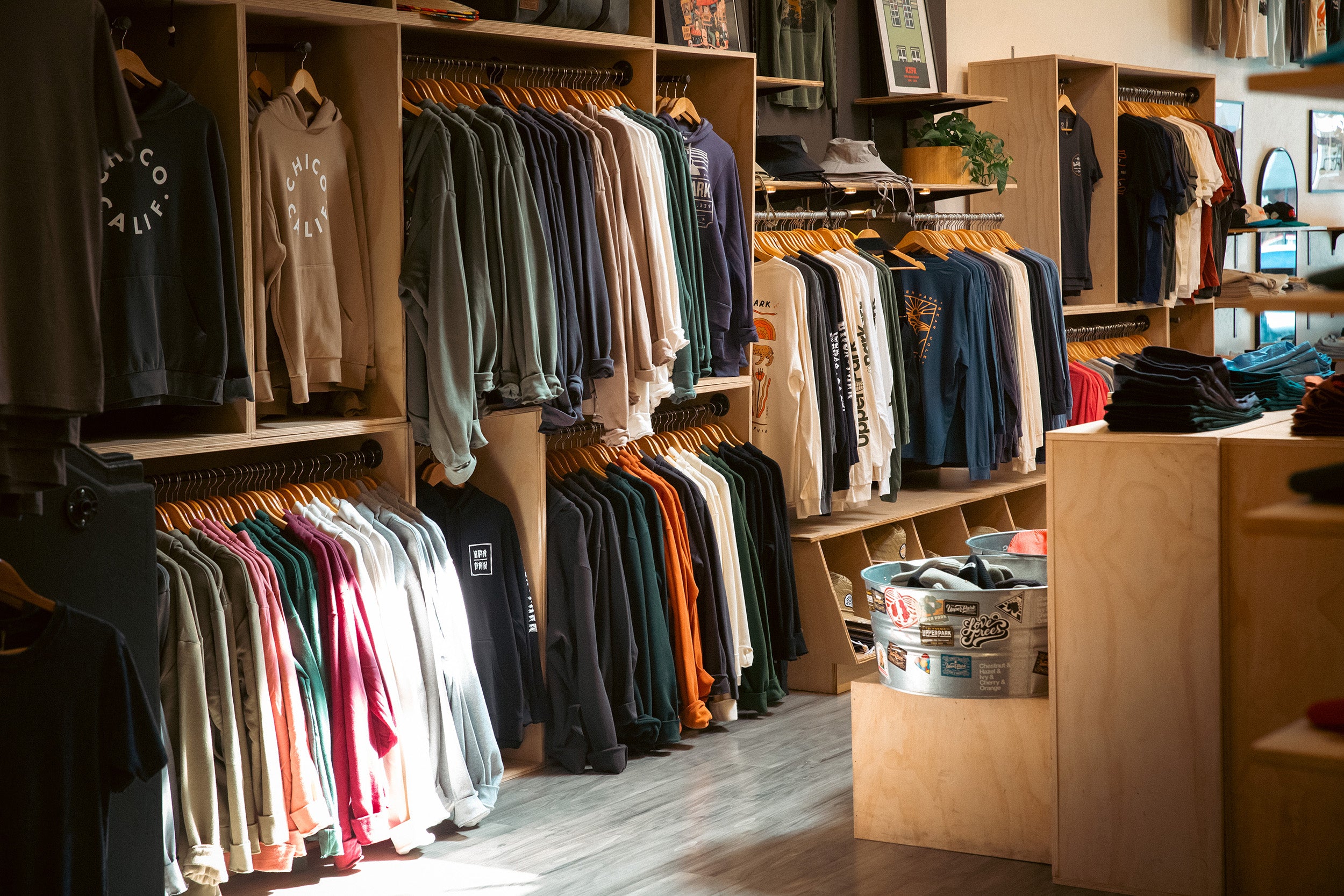 Inside the Upper Park store in downtown Chico California
