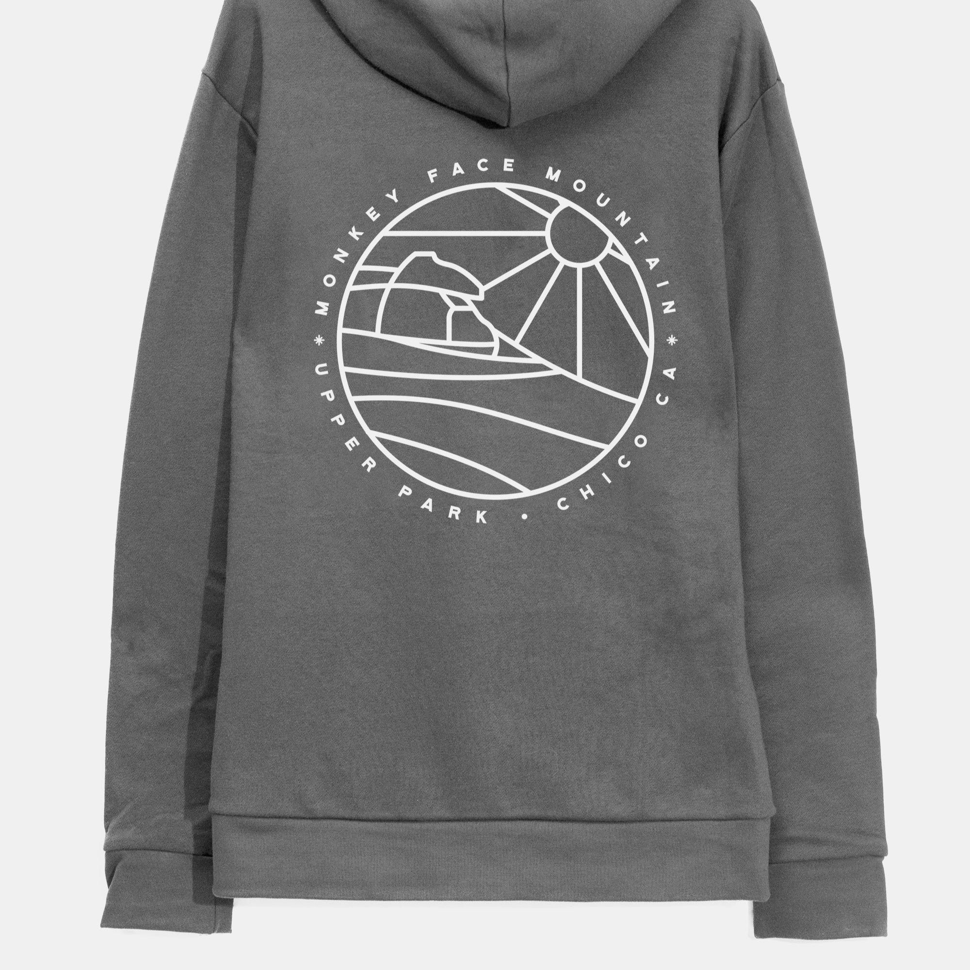 Monkey Face Mountain Sweatshirt - Upper Park Clothing - Chico, California - Monkey Face Rock