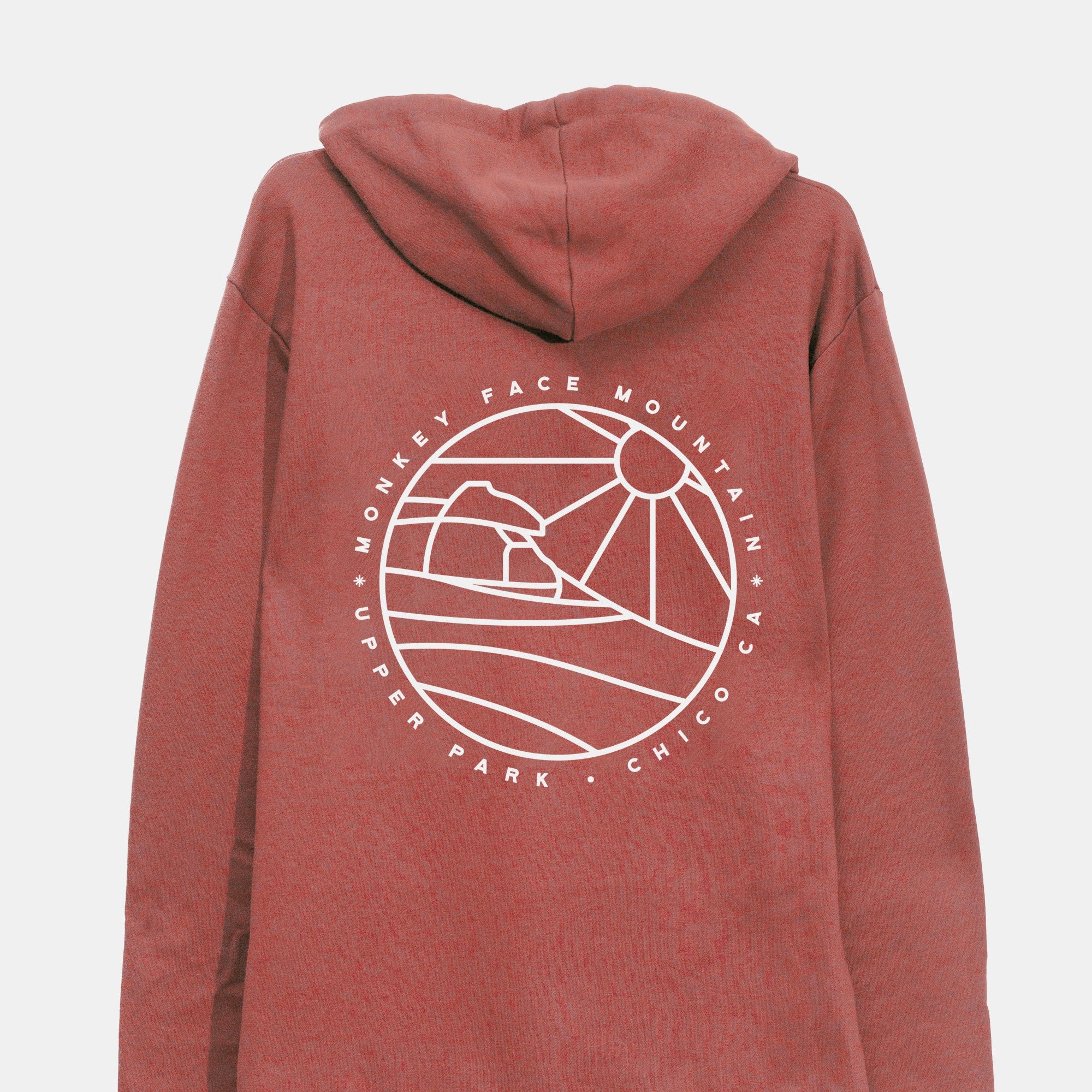 Monkey Face Mountain Sweatshirt - Upper Park Clothing - Chico, California - Monkey Face Rock